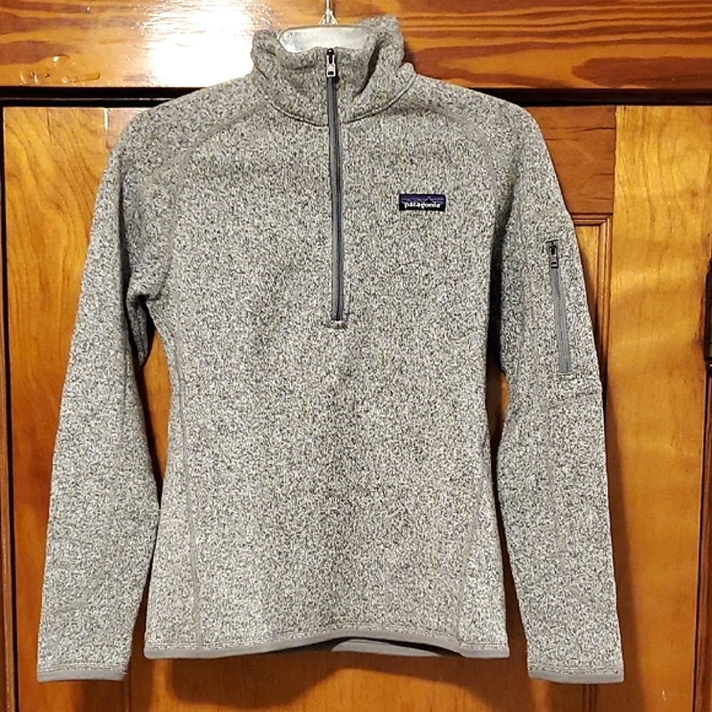 Patagonia Better Sweater Gray Quarter-Zip Fleece Pullover Small